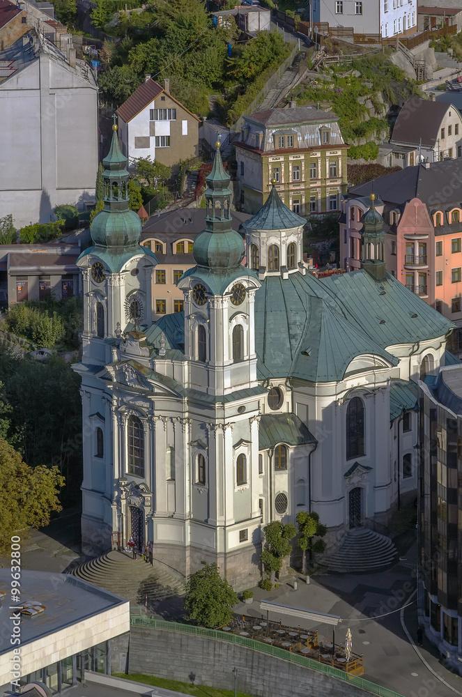 view of Church of St. Mary Magdalene,Karlovy Vary