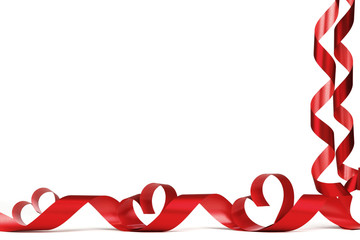 Ribbon hearts frame