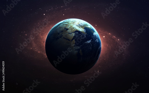 Fototapeta Naklejka Na Ścianę i Meble -  The Earth from space. This image elements furnished by NASA.