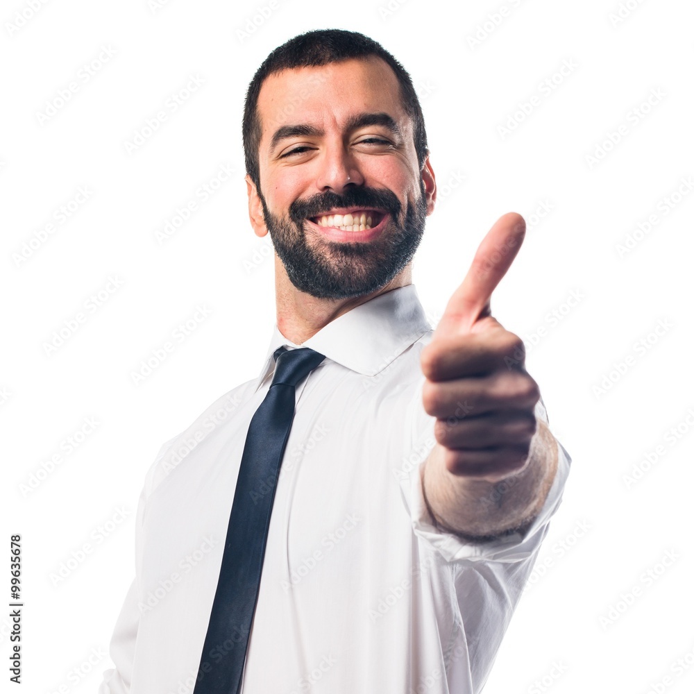 Businessman with thumb up Businessman with thumb up