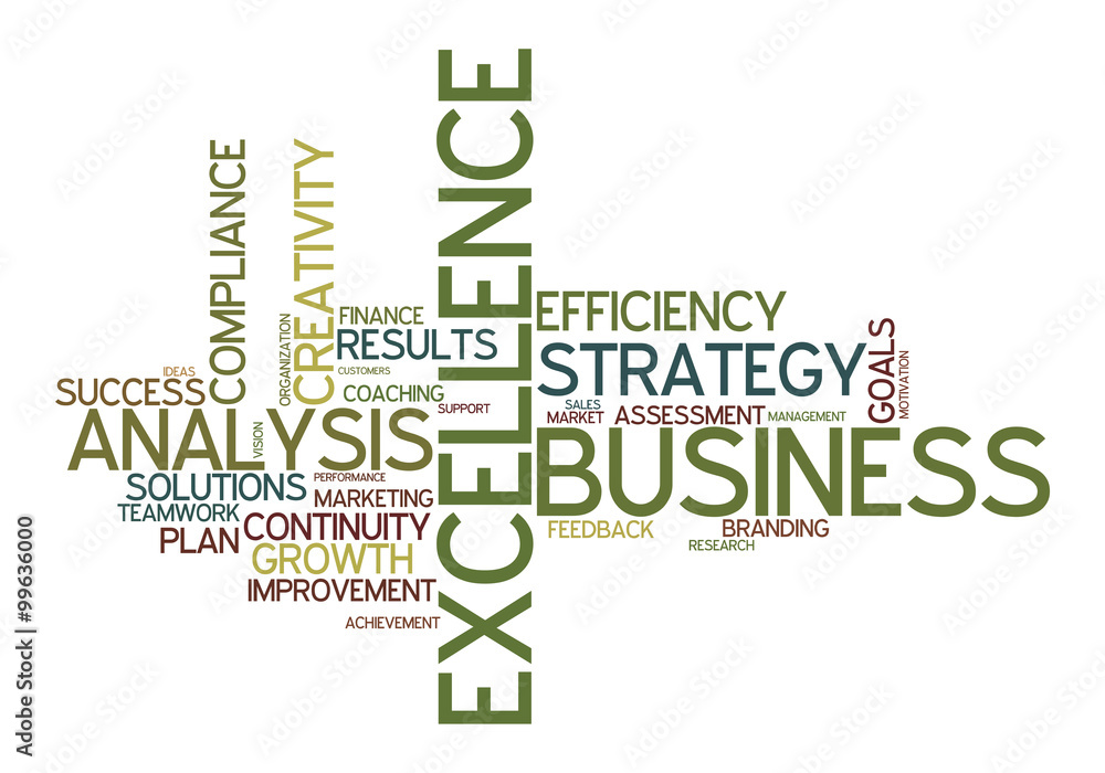 business word cloud for analysis, strategy and excellence business word cloud for analysis, strategy and excellence