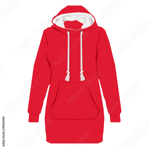 Red hoodie vector