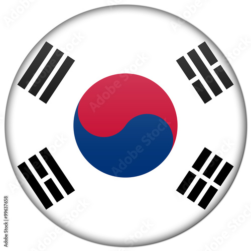 South Korea button badge icon