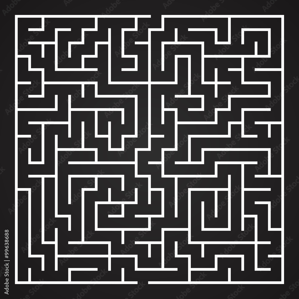Vector Maze. Labyrinth with Entry and Exit. Vector Maze. Labyrinth with Entry and Exit.