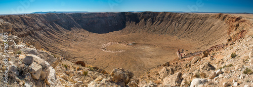 Leinwand Poster Meteor crater, Arizona