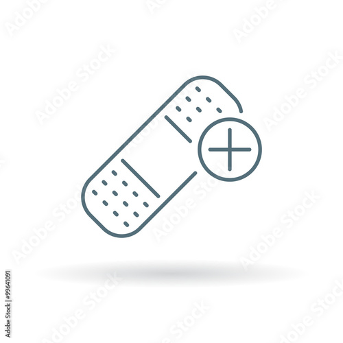 Bandage illustration on white background Vector illustration