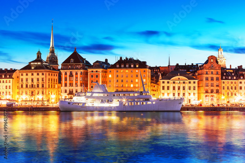 Evening scenery of Stockholm, Sweden © Scanrail