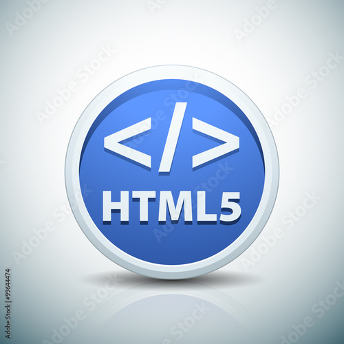 HTML5 button sign