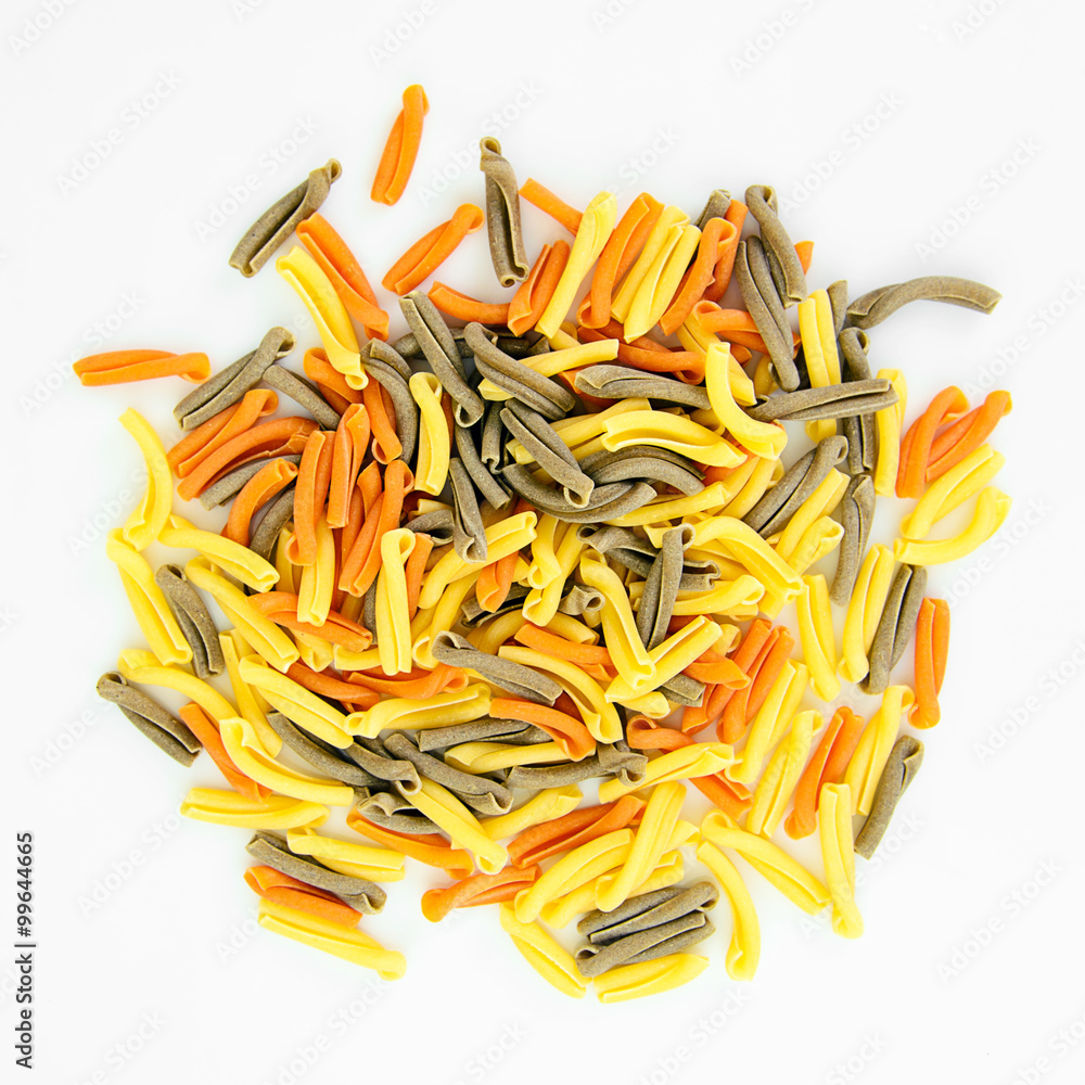 Italian Pasta Isolated on White Background Italian Pasta Isolated on White Background