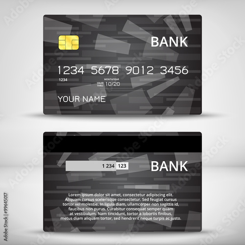 Templates of credit cards design