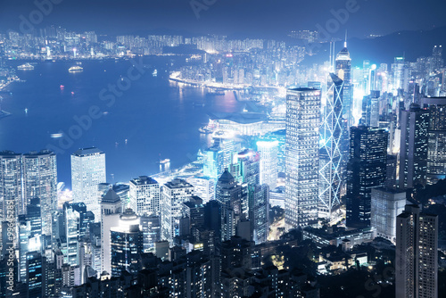 Hong kong from the Victoria peak