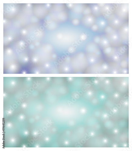 Space background illustration of a blue-light