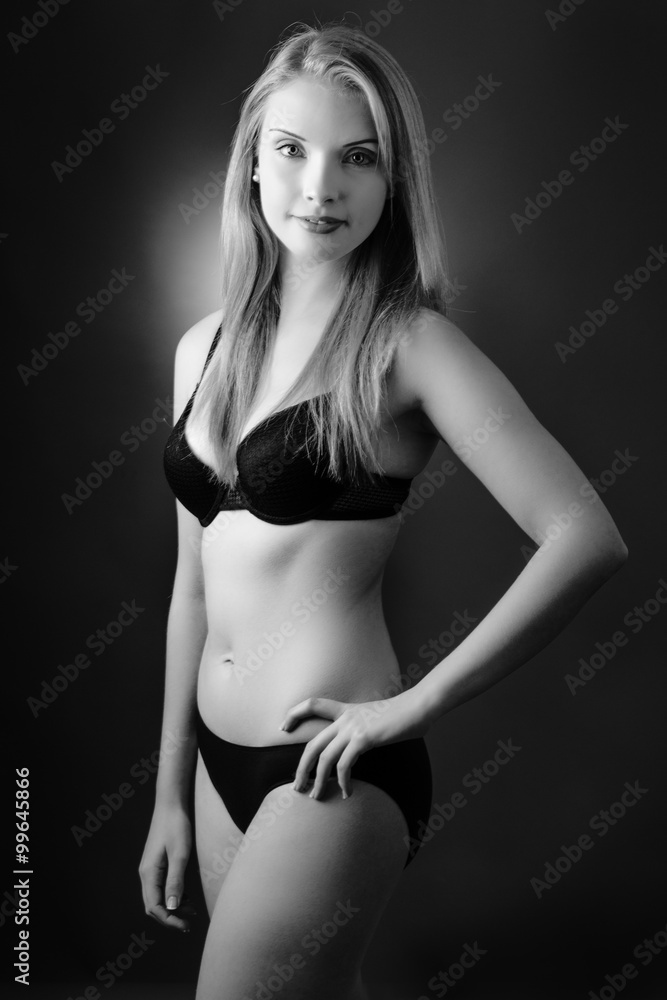 underwear model shot in studio underwear model shot in studio