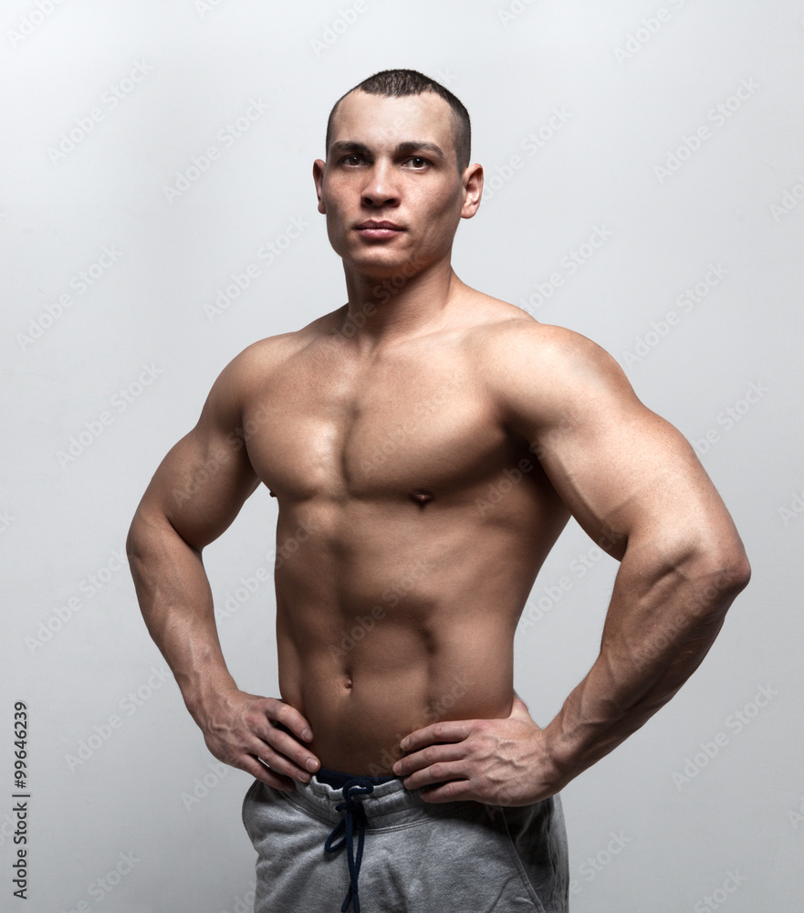 Fototapeta premium Handsome strong athletic man