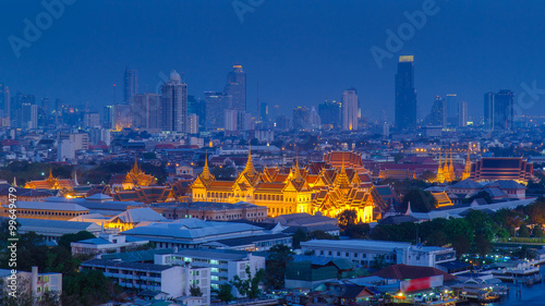 Grand Palace at twilight Bangkok  Thailand