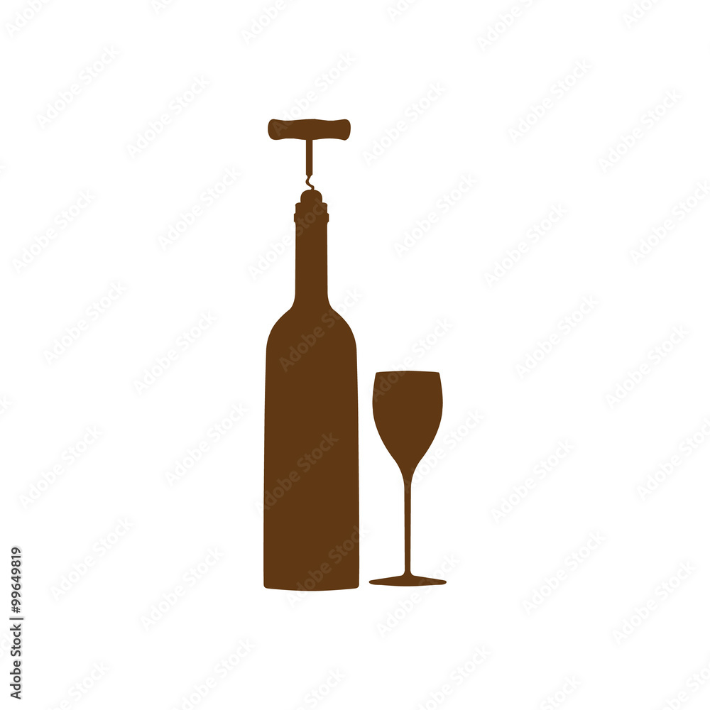 vector icons related to wine including wine bottle, wine glass, corkscrew. vector icons related to wine including wine bottle, wine glass, corkscrew.