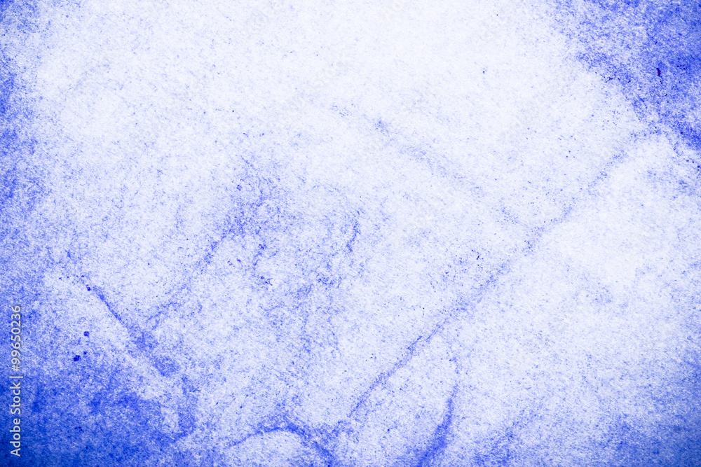 Obraz premium Grunge blue stained paper frame texture.