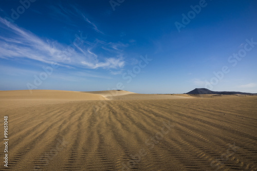 Sand patterns Natural park,Corralejo,Canary-islands,Spain © silvershadows
