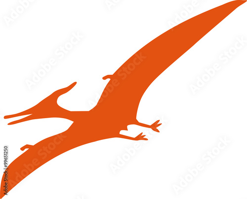 Dinosaur pteranodon pterosaur silhouette