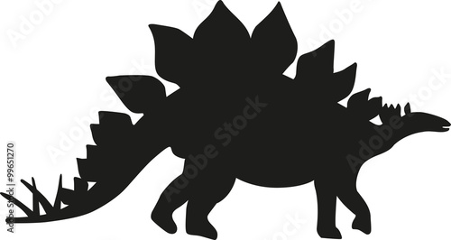 Dinosaur stegosaur silhouette