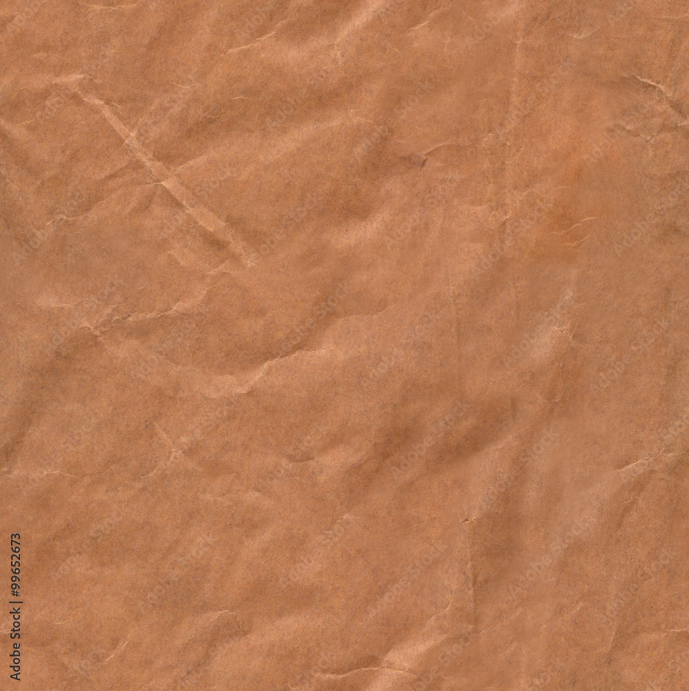 Seamless crumpled brown paper texture abstract background patter Seamless crumpled brown paper texture abstract background patter