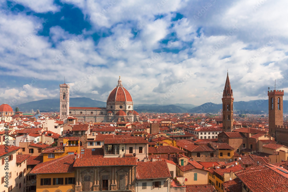 Fototapeta premium Ausblick auf Florenz Kathedrale