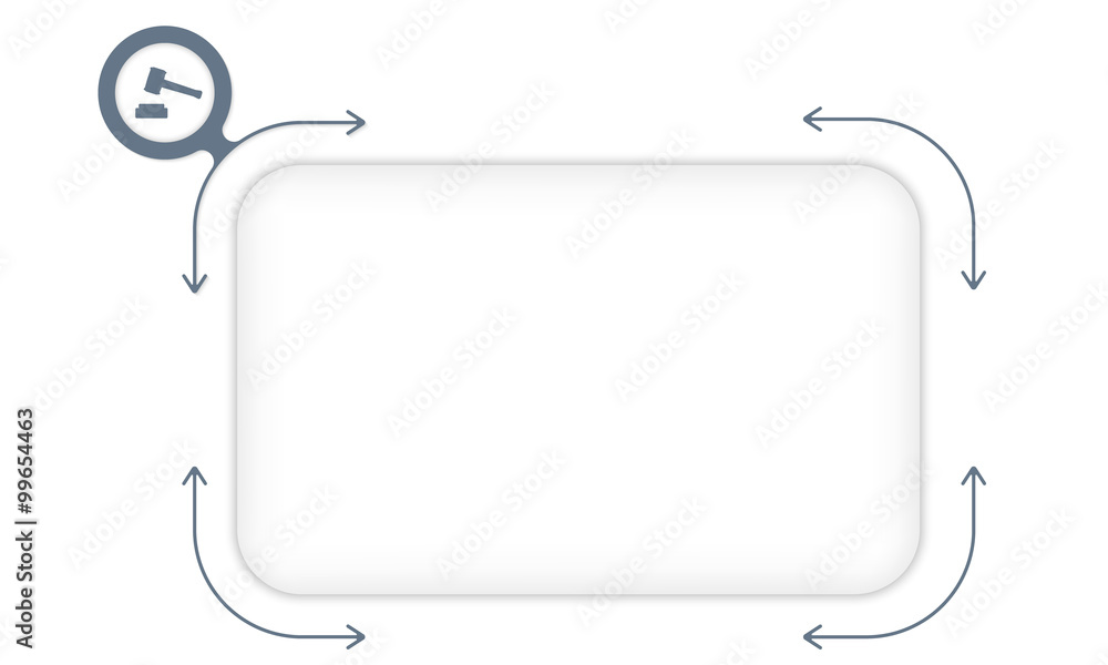 Vector box to fill your text and justice symbol Vector box to fill your text and justice symbol