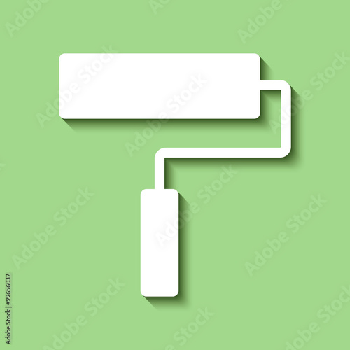 Logo rouleau. Peinture.