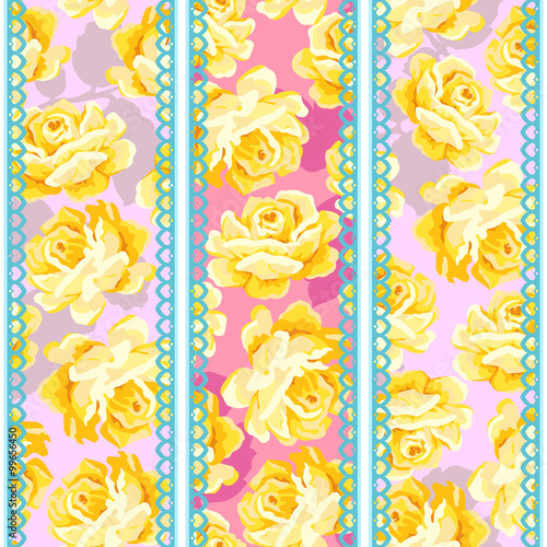 Shabby chic rose pattern 
