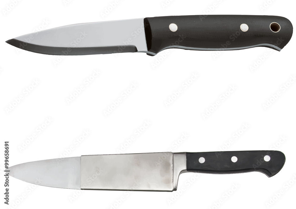 Knife on a white background.Vector Knife on a white background.Vector