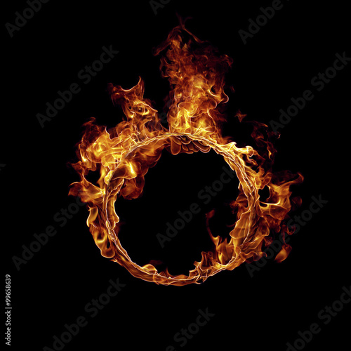 Obraz na płótnie Pierścień ognia