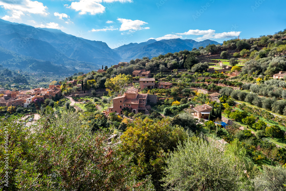 Blick auf die Landschaft von  Fornalutx - Mallorca
