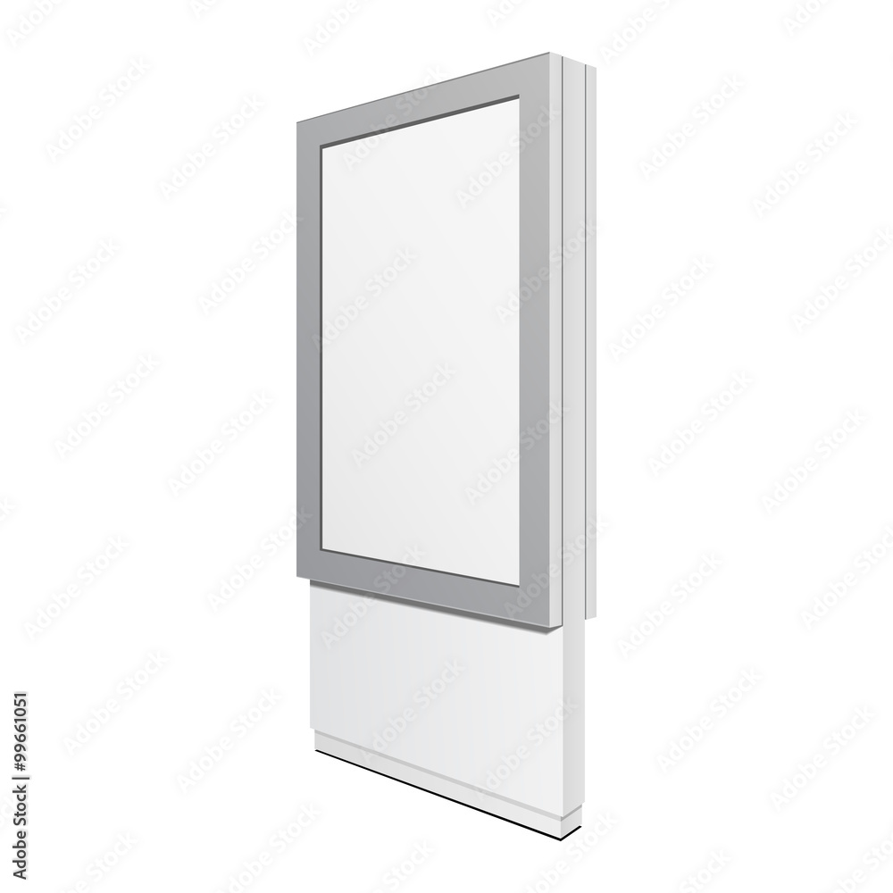 Outdoor POS POI City light Light box Advertising Stand Banner Shield Display, Advertising. Illustration Isolated On White Background. Vector EPS10 Outdoor POS POI City light Light box Advertising Stand Banner Shield Display, Advertising. Illustration Isolated On White Background. Vector EPS10