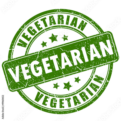 Vegetarian rubber stamp photo