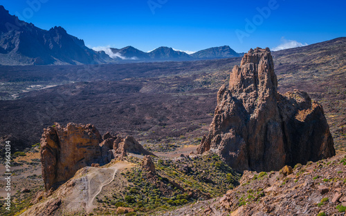 Teide National Park Roques de Garcia in Tenerife at Canary Islands © tomikk