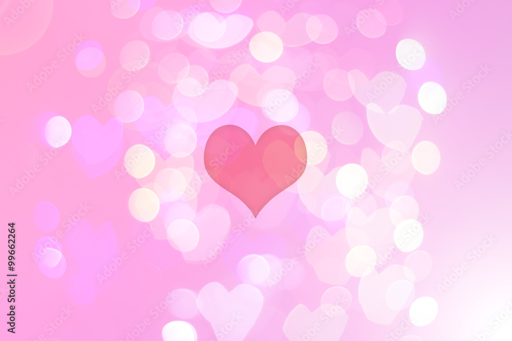 Valentine 's Day  blurred bokeh  background. Valentine's Day Wal