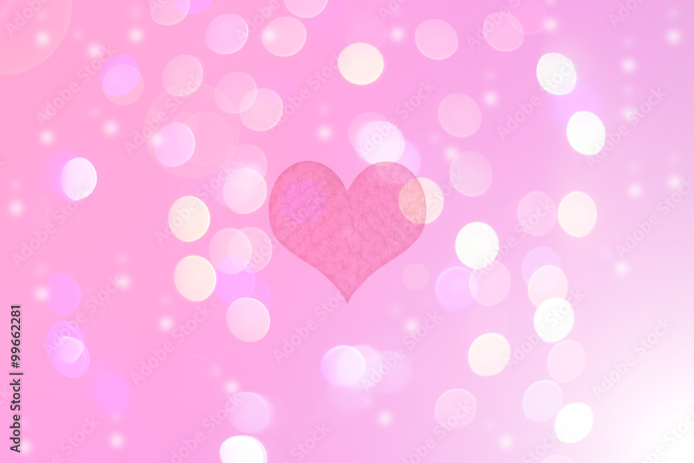 Valentine 's Day  blurred bokeh  background. Valentine's Day Wal