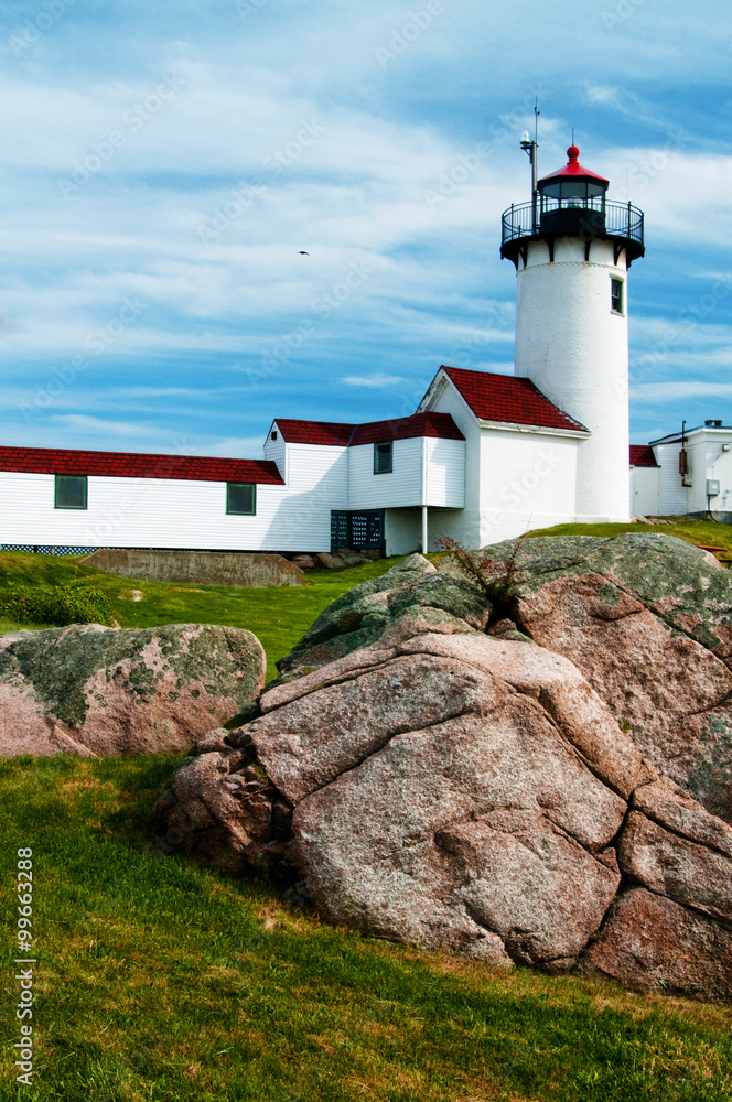 Rock Looks Like Wave by Eastern Point lighthouse which was built on rocky terrain in Gloucester, Massachusetts. Rock Looks Like Wave by Eastern Point lighthouse which was built on rocky terrain in Gloucester, Massachusetts.