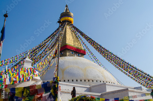 Stupa Swayambhunath in the Kathmandu  Nepal