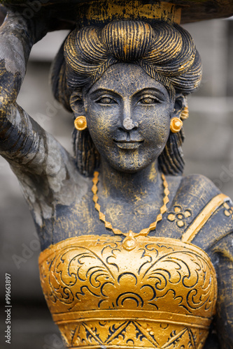 goddess statue in Hindu temple