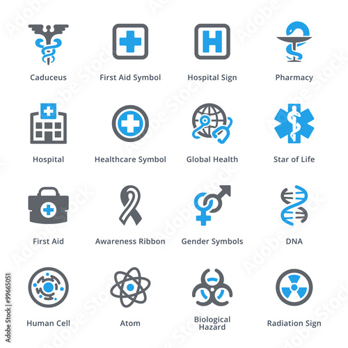 Medical & Health Care Icons Set 1 - Sympa Series 