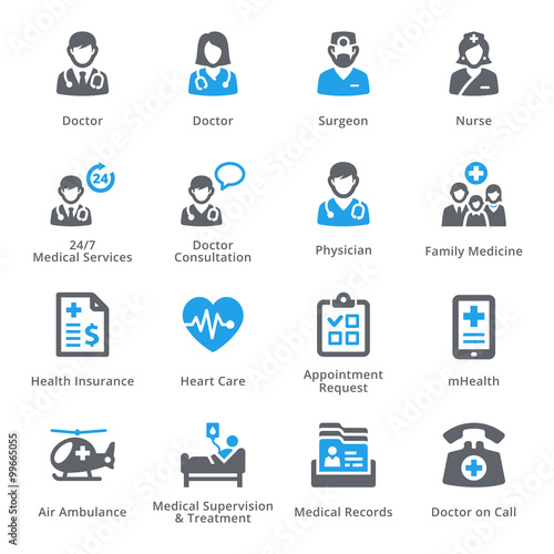 Medical & Health Care Icons Set 1 - Services | Sympa Series
