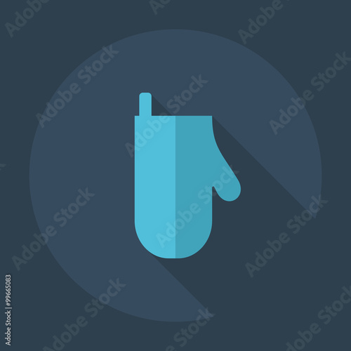 Flat modern design with shadow icons potholder