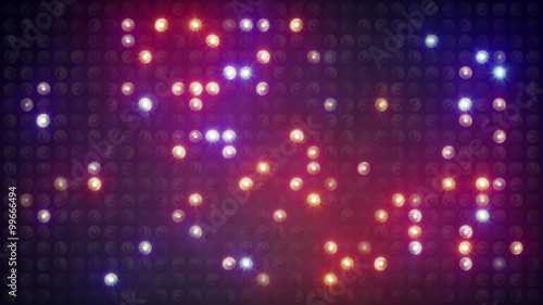 flashing lightbulbs on disco wall loopable background 4k (4096x2304)