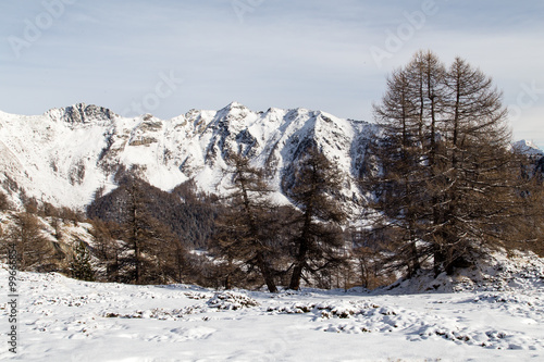Paesaggio Alta montagna - inverno - val d aosta - italia