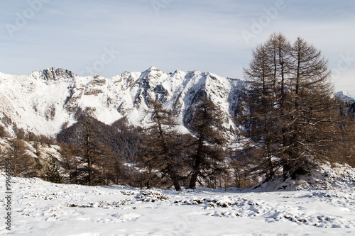 Paesaggio Alta montagna - inverno - val d'aosta - italia