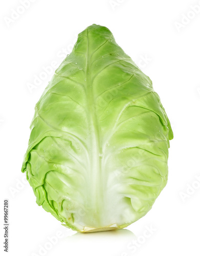 Cabbage isolated on the white background