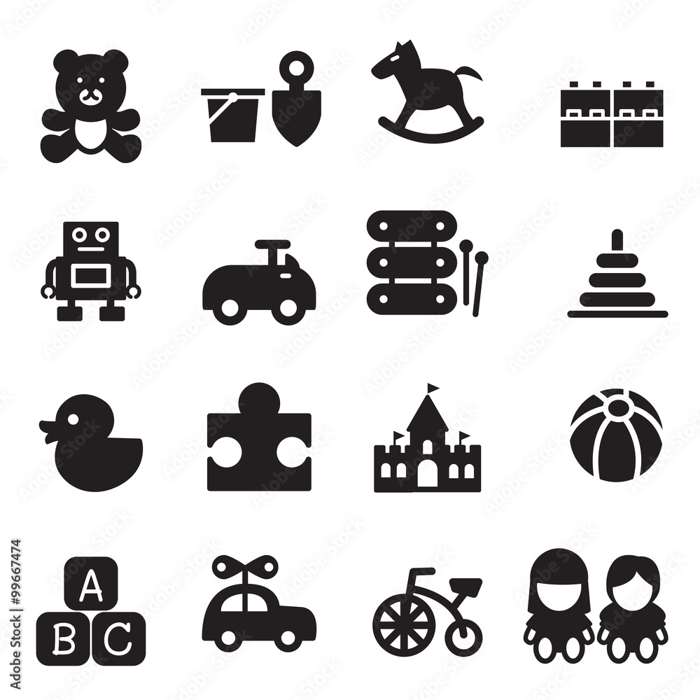 silhouette Toy icons