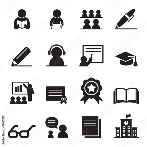 Learning icon set