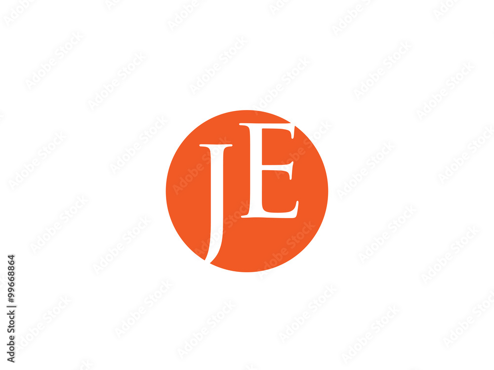 Double JE letter logo Double JE letter logo